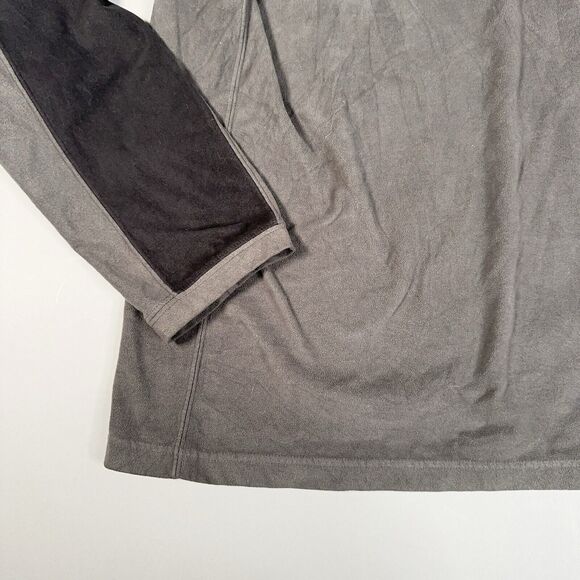 The North Face Men's Grey Fleece Quarter 1/4 Zip Pullover Size Large TKA 100 - Picture 5 of 11